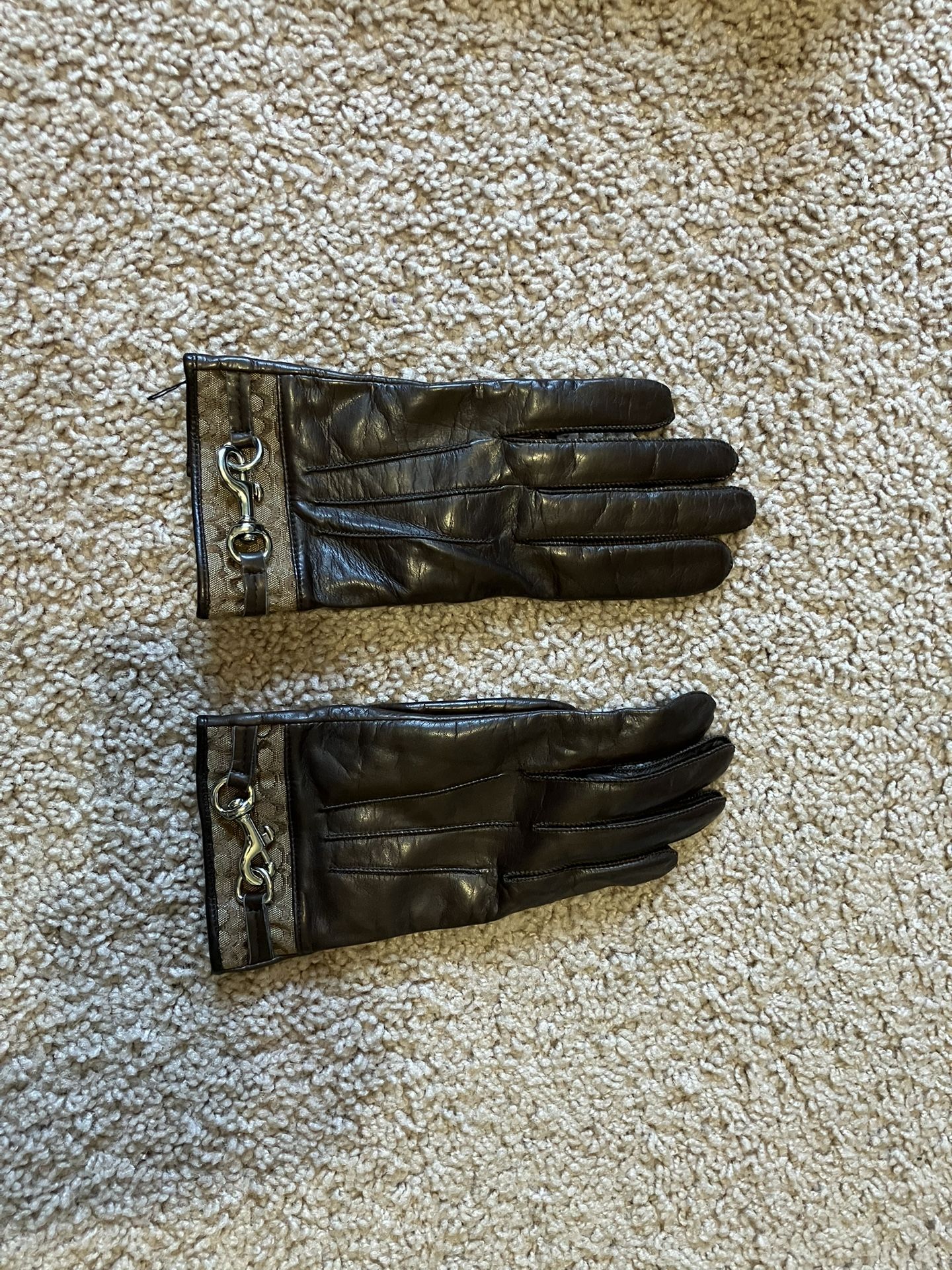 Coach Brand Leather Gloves