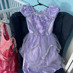 Size 5 / 6 Girls Princess Dresses And Dress Up Accesories