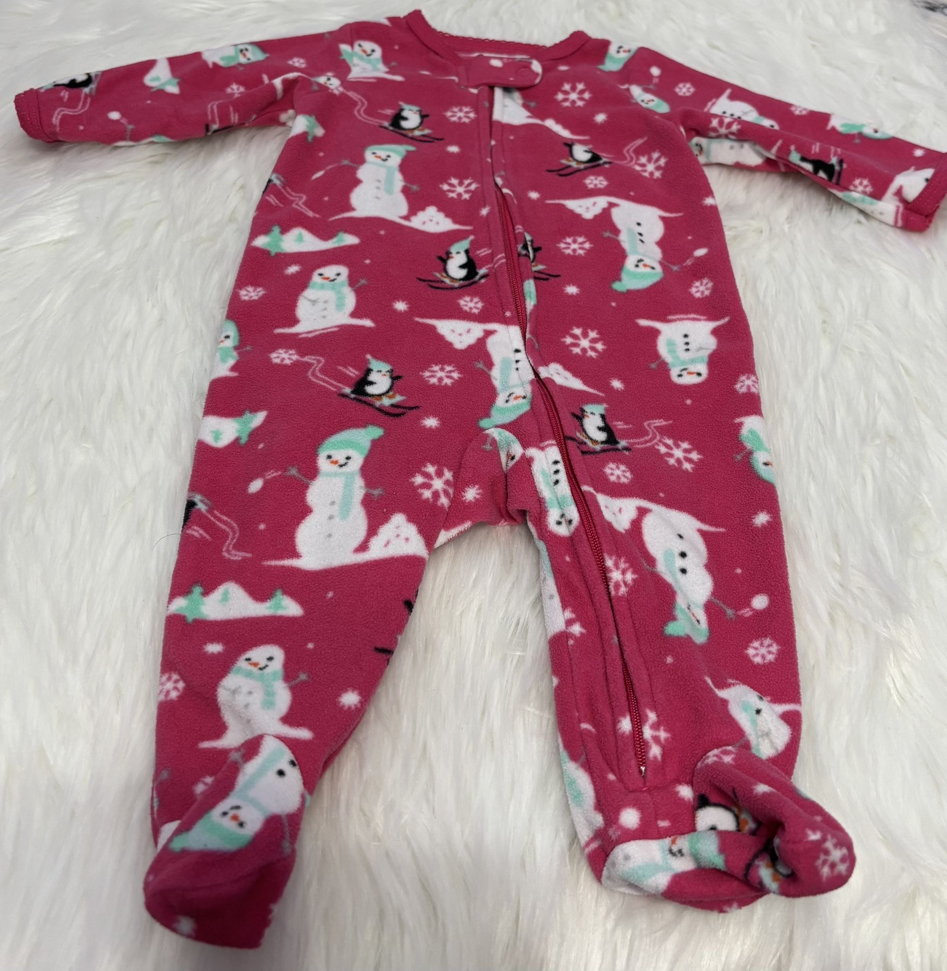 Carter’s Pink Holiday Jammies *3 Months 