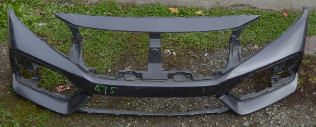 USED REF#U0346 || 2017-2019 HONDA CIVIC || FRONT BUMPER COVER ONLY