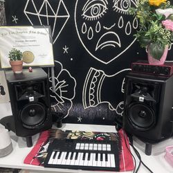 JBL monitors 5’s Studio Monitors  Or Whole Bundle