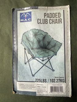 Padded camping chairs
