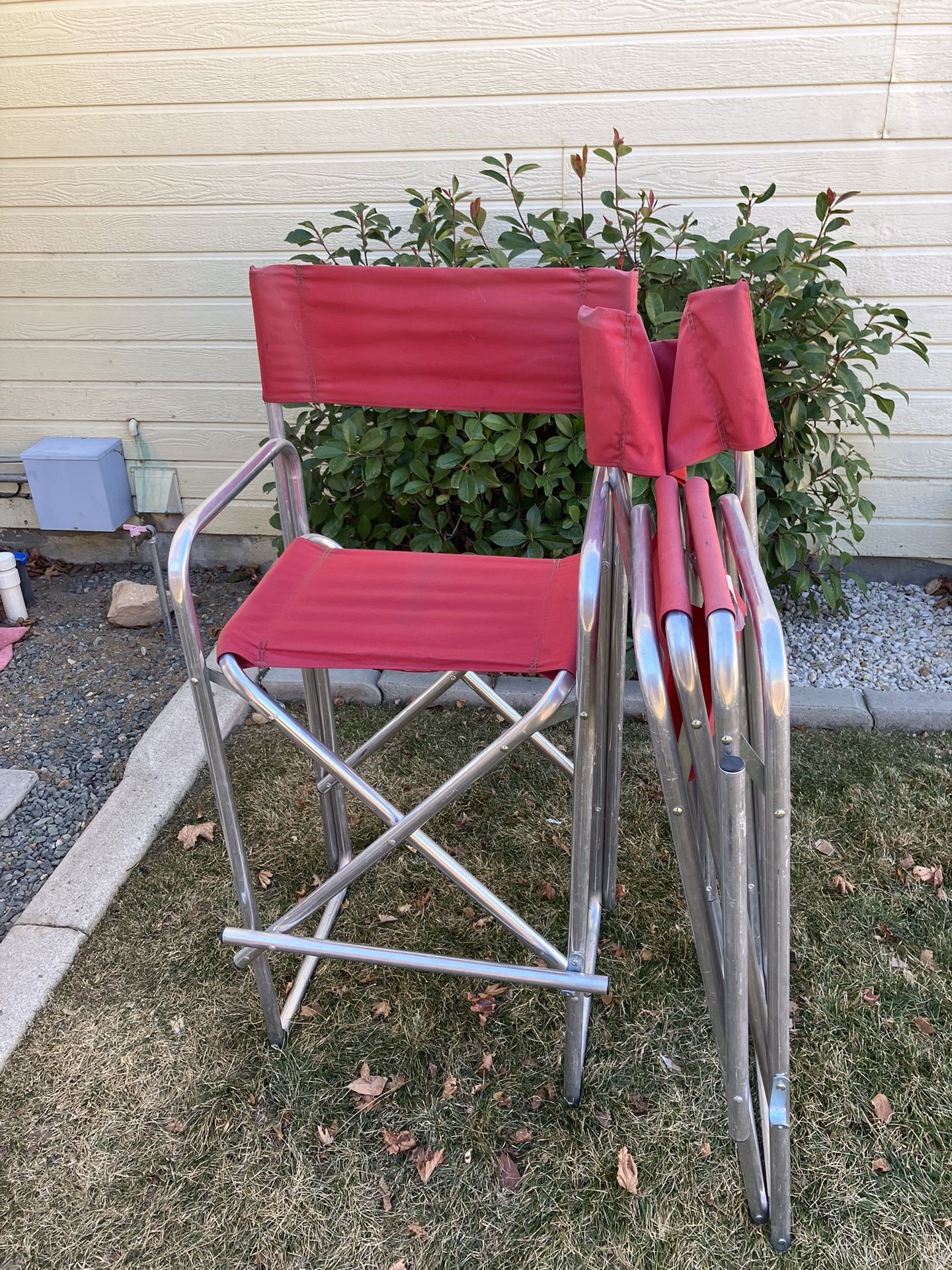 Director Chairs, Aluminum Folding, Light Weight, $50. Each