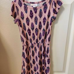 LuLaRoe girls Twirl Spin Dress Size 4