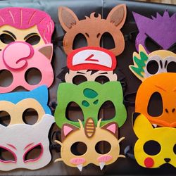 Pokemon Party Mask lot of 12 NEW 
