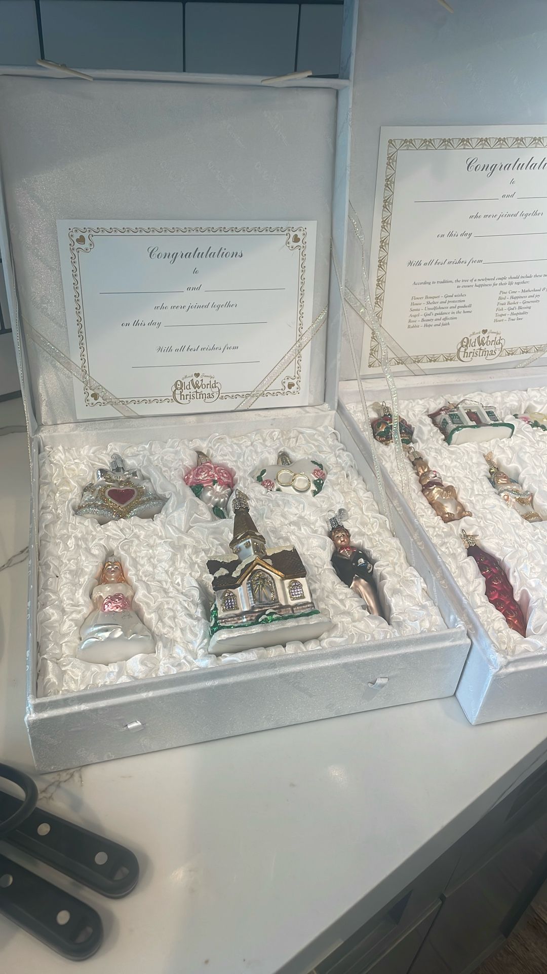 Christopher Radko & Old World Christmas Wedding Ornaments