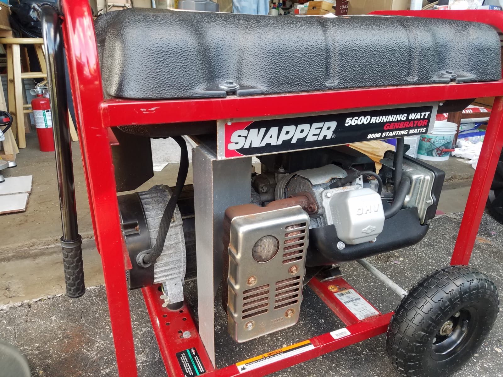 SNAPPER Generator 5600 Running Watt . 8600 Starting Watts for Sale in