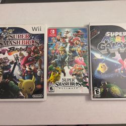 Super Smash Bros + Super Smash Brawl + Super Mario Galaxy