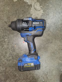 24v max kobalt high torque 1/2 inch with battery