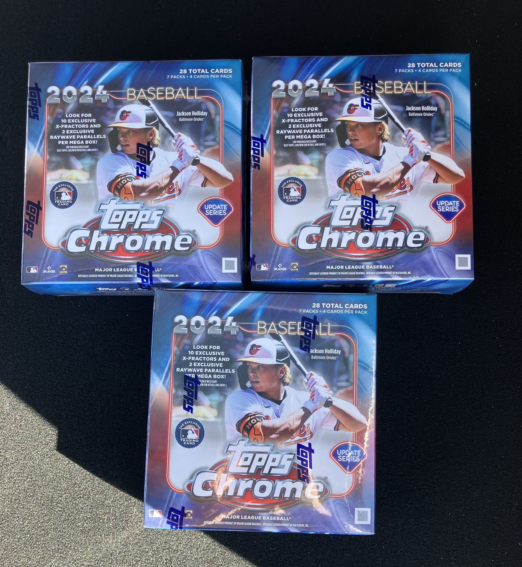 2024 Topps Chrome Update Mega Box 3 Box Lot