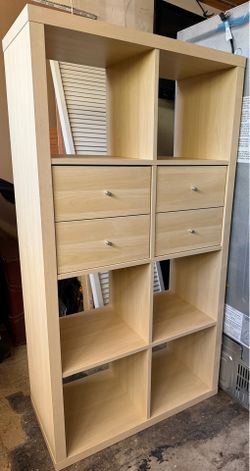 6 cube organizer furniture with 4 drawers