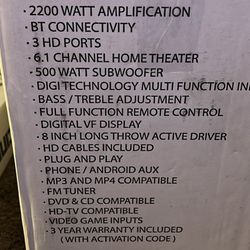 Projector Brand New With 72 Inch Screen