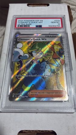 Clemont's Quick Wit #229/191 Surging Sparks 2024 PSA10