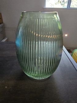Green Glass Vase
