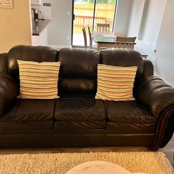 Leather Couch And Love Seat