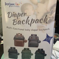 Baby Diaper Bag Backpack Changing Station Portable Crib -- Gray -- Derjunstar