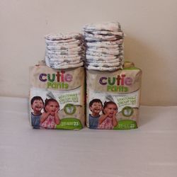 Training Pants 3-4 T four bags of 23 units plus 24