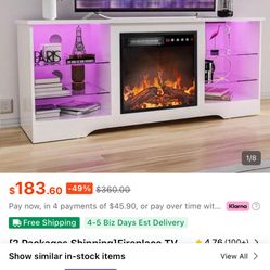 Fireplace TV Stand 