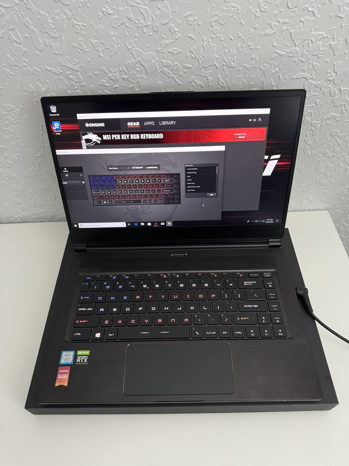 MSI Gaming Laptop RTX 2060