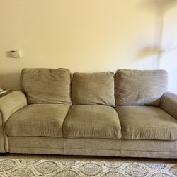 Stone Color 3-Seater Sofa / Couch – Comfortable & Clean
