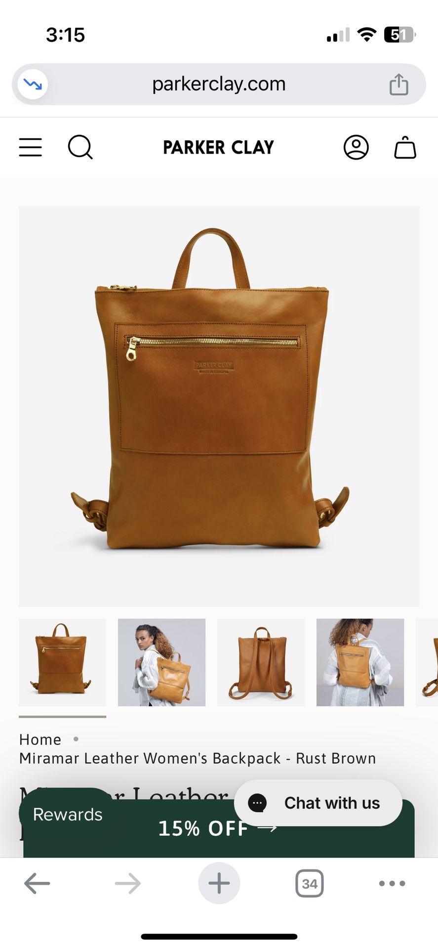 Parker Clay Backpack