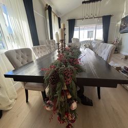 Dining Table Comes With Extension And 6 Chairs 