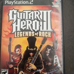 PS2 * GUITAR HERO III * LEGENDS OF ROCK