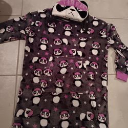 Hooded Fleece Jammies. Sz Small. New 