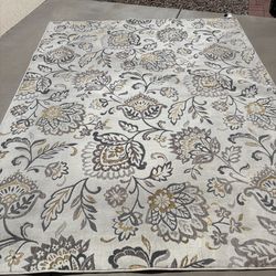 Area Rug Paladium Beige 8 ft. x 10 ft. Floral