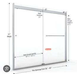 MAAX Glass shower door