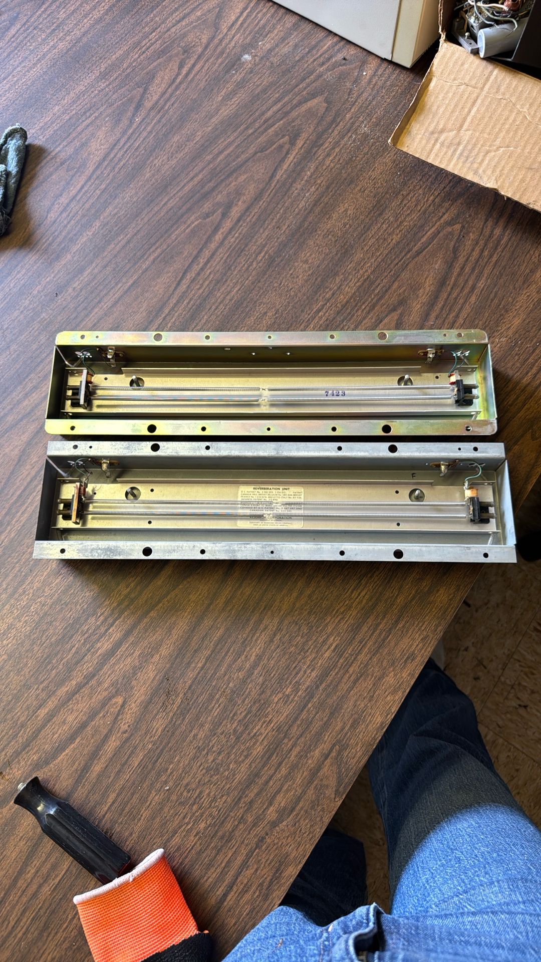 Gibbs Manufacturing And Research Corp. Reverberation Units. Two