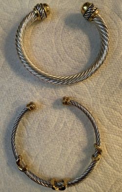 David Yurman Style Bracelets - 2 