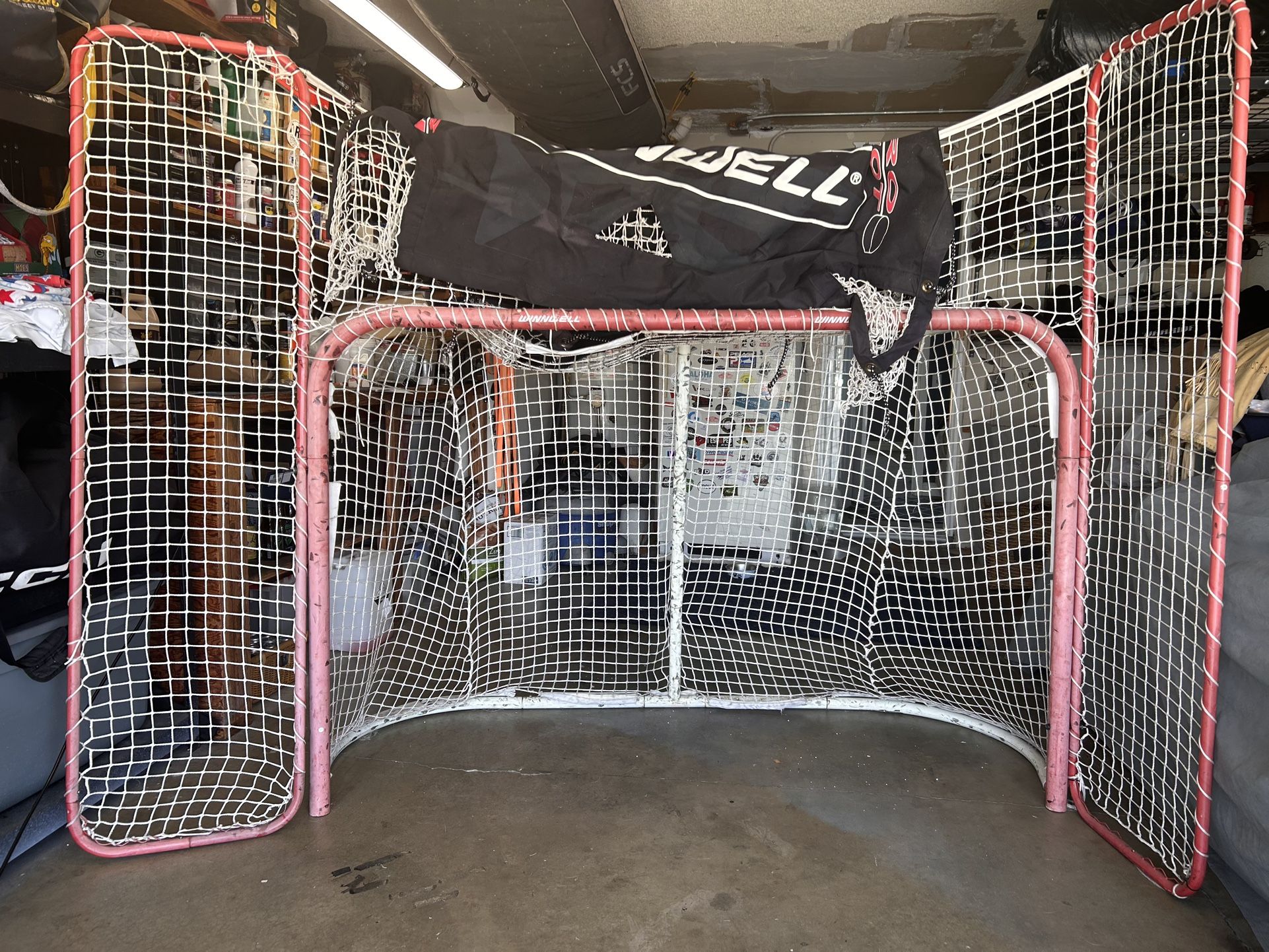 Hockey net with Shooting Pad And Corners