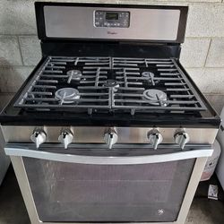 Whirlpool Stove Range Gas Convention 5 Burners