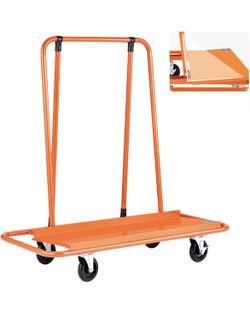 New 3000 lbs Heavy-Duty Panel Dolly, Drywall Cart Features 45.28" x 21.8" Deck & 5" Swivel Wheels, Drywall Sheet Cart, Handling Wall Panel, Sheetrock,