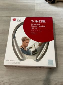 LG Tone Pro HBS-750 Gold Bluetooth Wireless Stereo Neckband Headset NEW