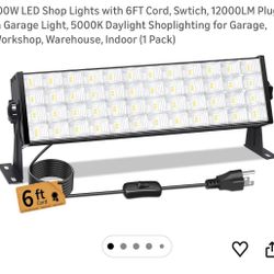 Brand New : 100W LED Shop Lights with 6FT Cord