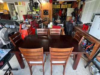 Table and 6 chairs
