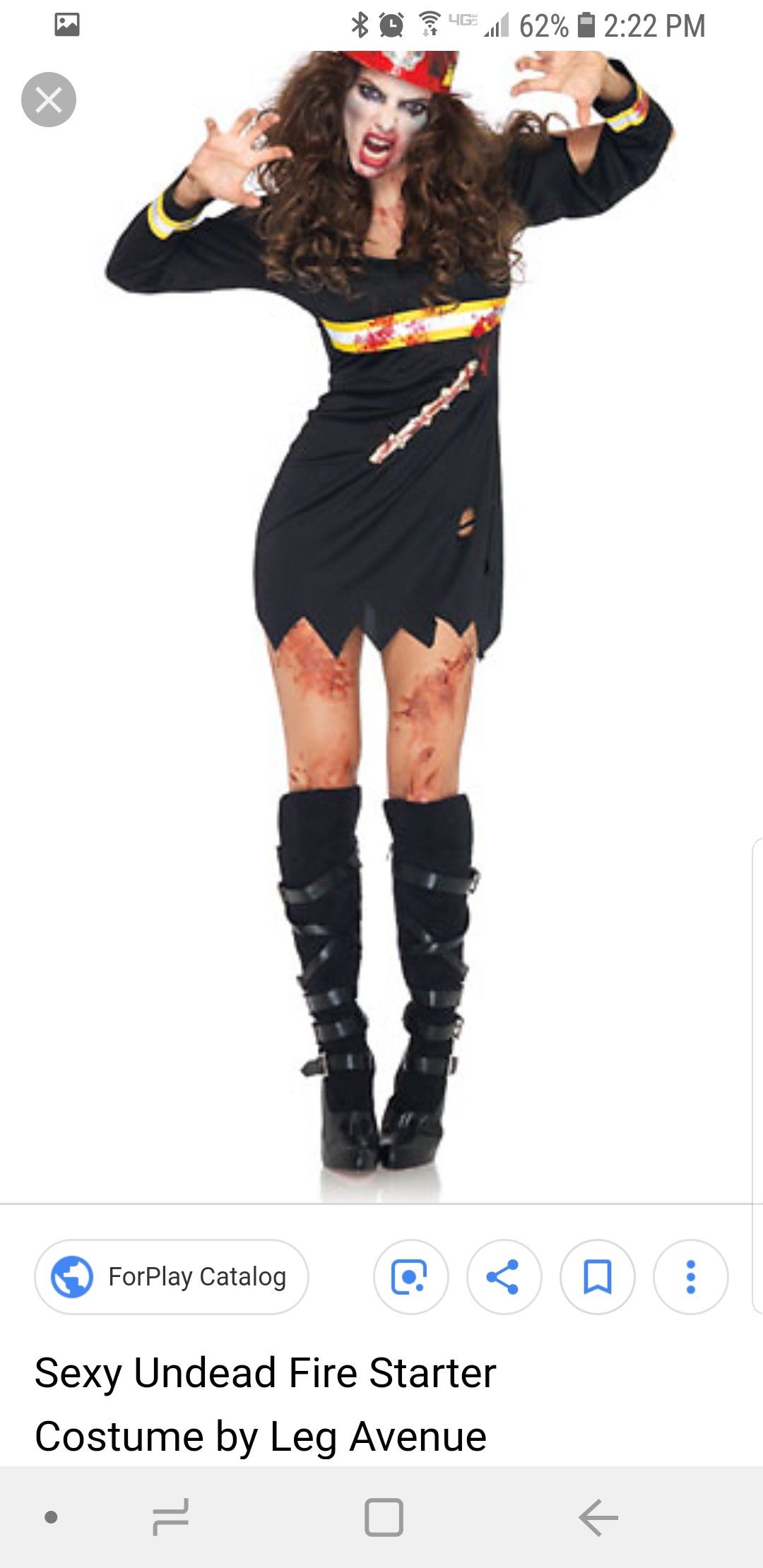 Leg Avenue Undead Zombie Fire Starter (Women) costume