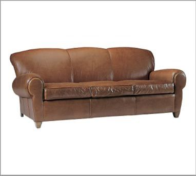 Pottery Barn Manhattan Leather Sofa - must sell this weekend