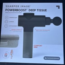NEW Sharper Image Powerboost massage gun