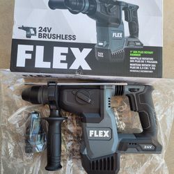 flex 24v 1" SDS plus rotary hammer...NEW_NUEVO $235 PRECIO FIJO_FIRM PRICE