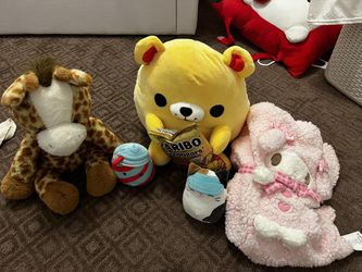 stuffed animals and legos