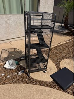 3 Tier Rolling Ferret Cage w/ Shelves & Ramps 120 OBO