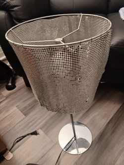 Modern Elegance Bloomingville Silver Metallic Lamp Shade