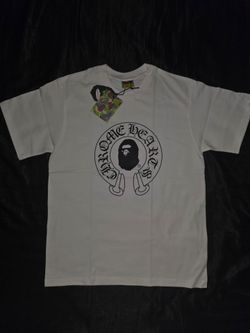 BAPE x Chrome Hearts Apehead T-Shirt, White, Size S, M, L & XL