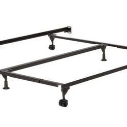 Metal Twin XL Bed Frame With Wheels