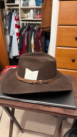 Dark Brown Cow Boy Hat