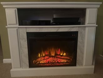 Electric Fireplace + Surround