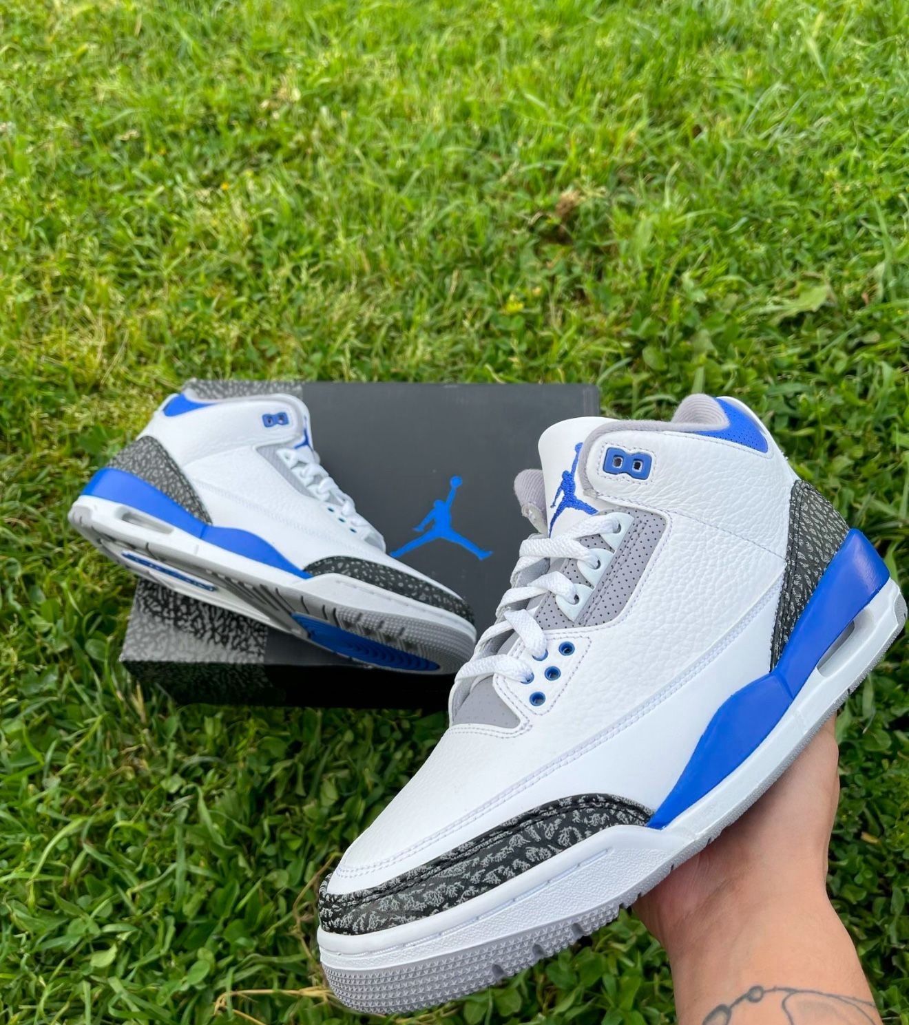 Brand new Jordan 3 racer blue